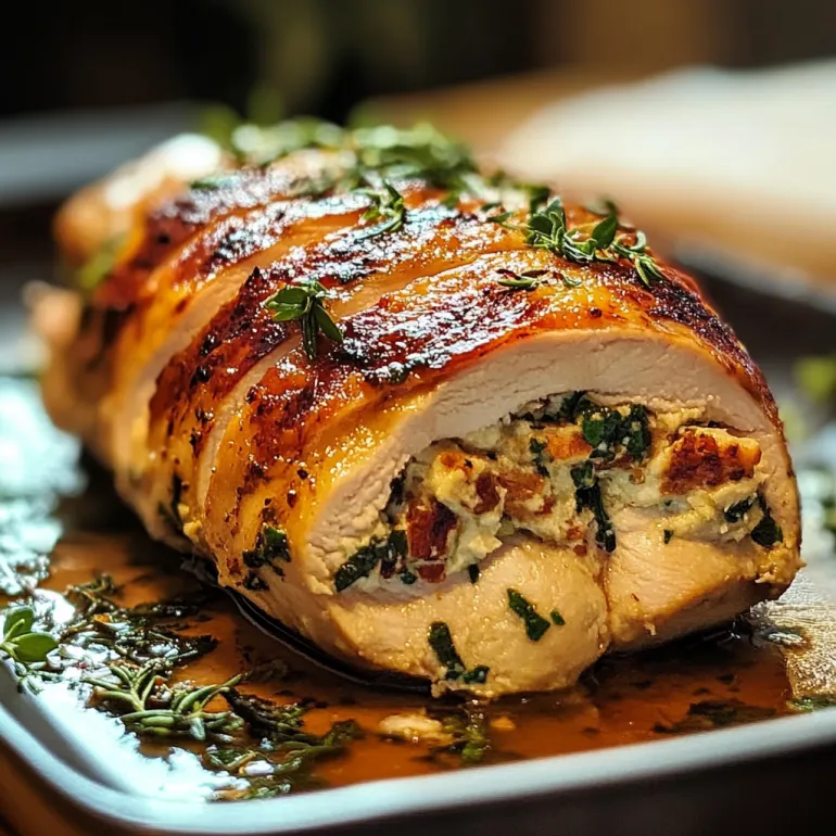 A delicious stuffed chicken breast recipe.