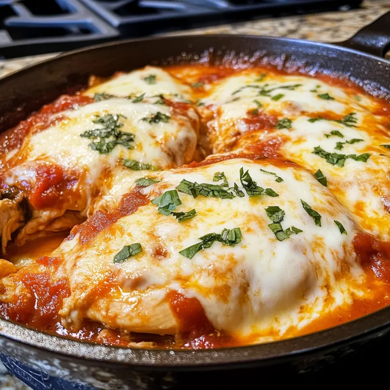 A pan of chicken sorrentino.