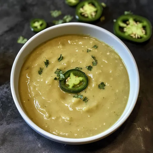 A bowl of creamy jalapeno sauce.