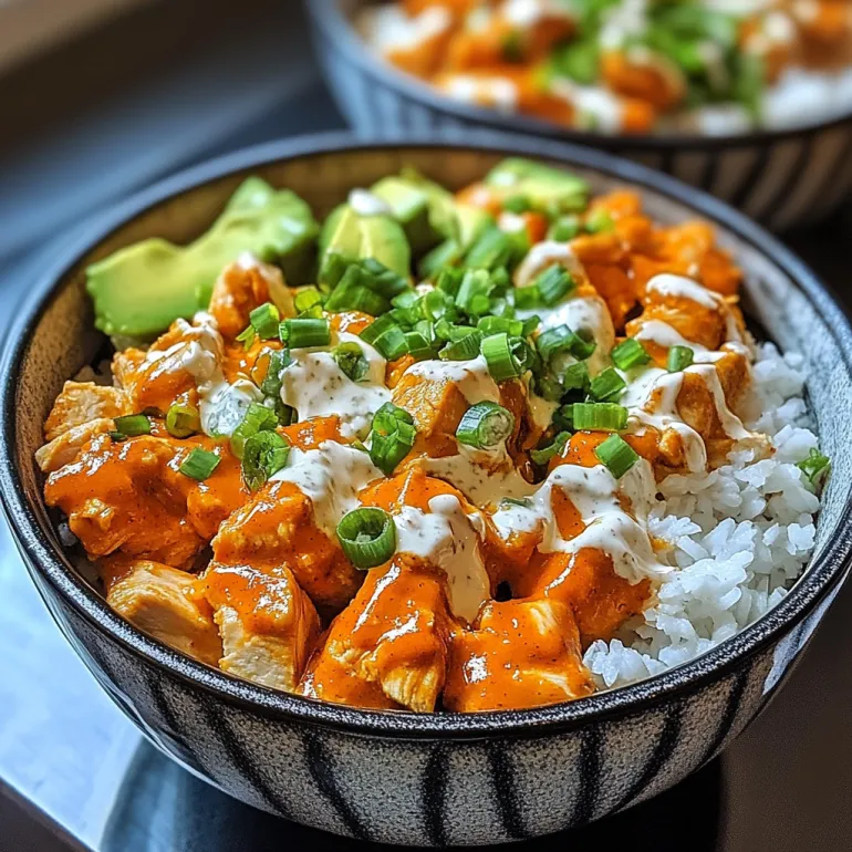 A bowl of chicken with rice and vegetables.