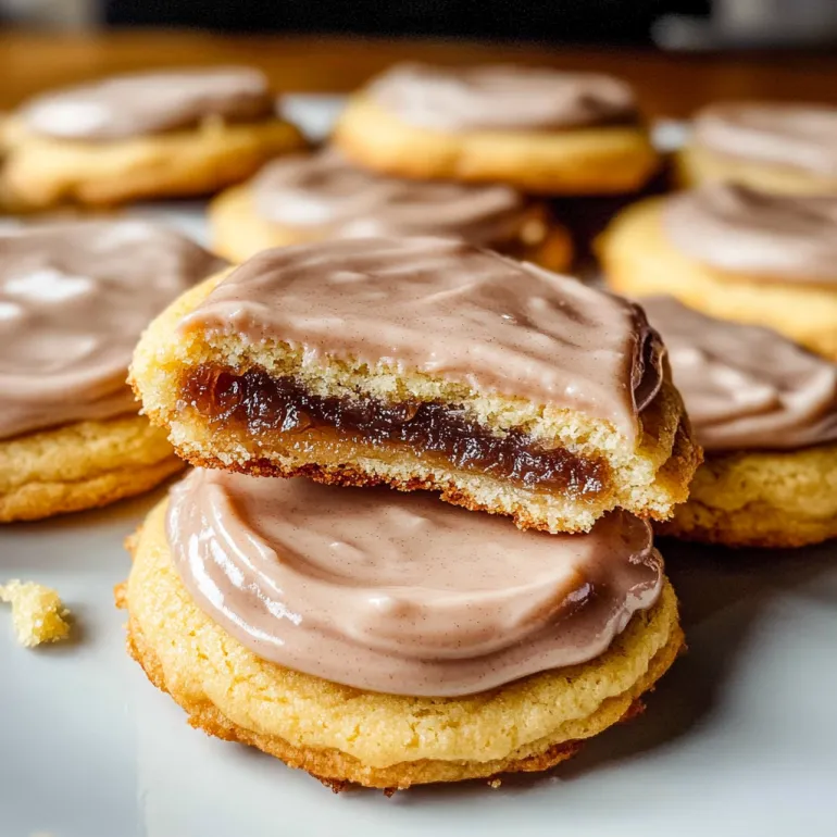 A plate of brown sugar pop tart cookies.