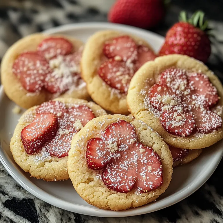 A plate of soft and chewy raspberry sugar cookies.