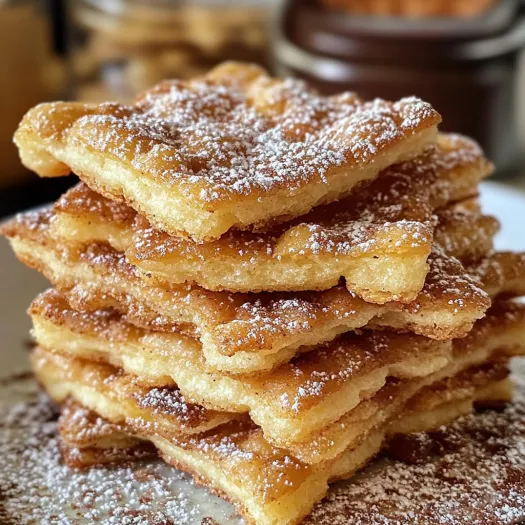 A stack of churro crackers.