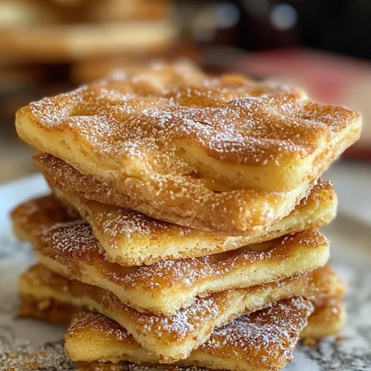 A stack of churro crackers.