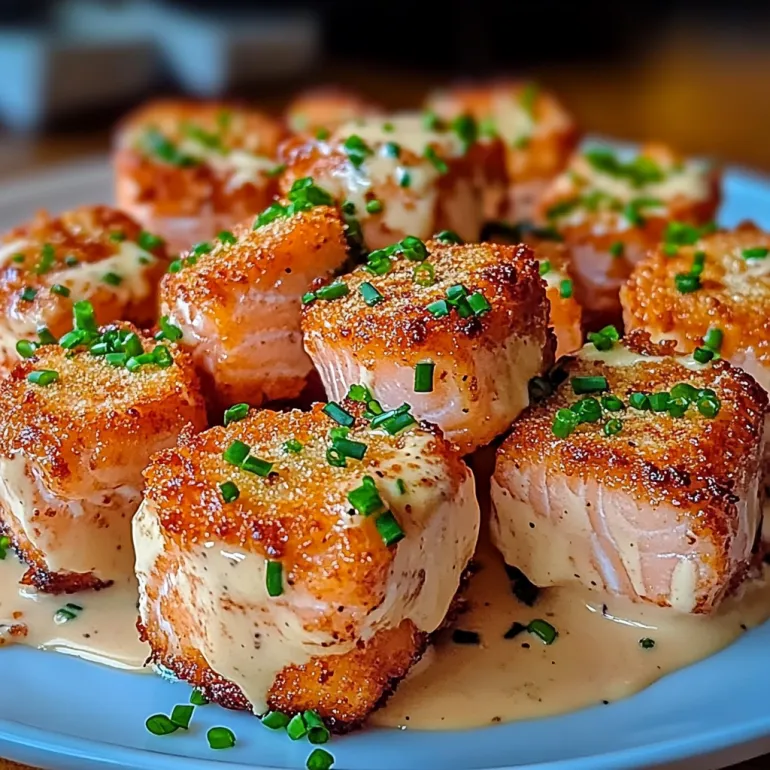 Crispy Bang Bang Salmon Bites.