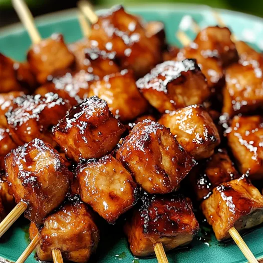 O farfurie cu BBQ de porc filipinez.