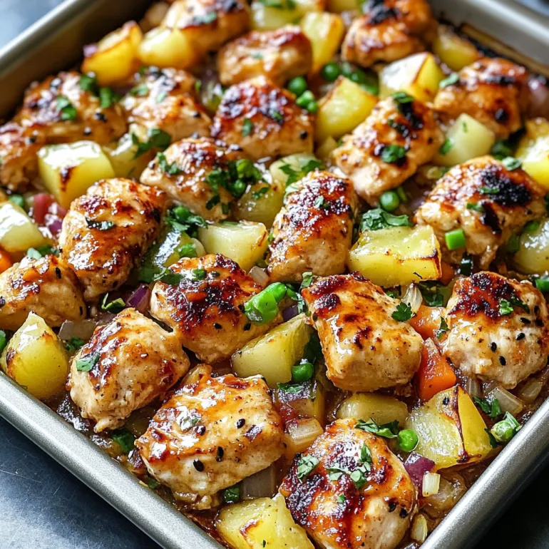 O tavă cu Moo Shu Chicken.