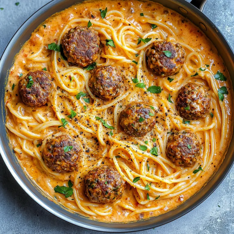 Un bol cu spaghete și chifteluțe.