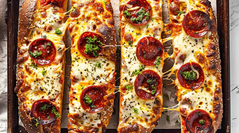 Un close-up cu felie de pizza cu pepperoni și brânză.