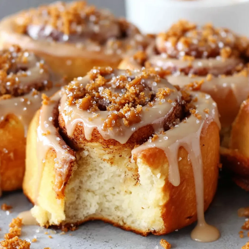 Lotus Biscoff Cinnamon Rolls.