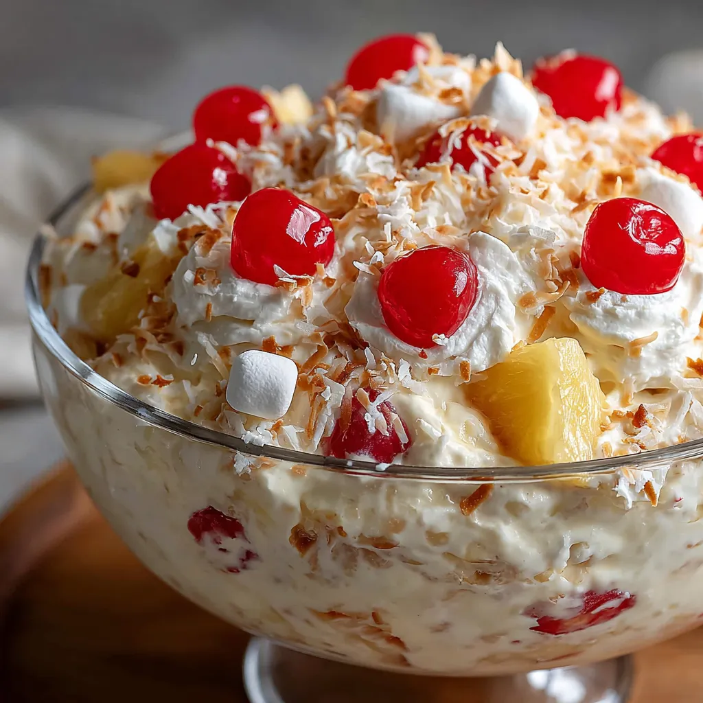 A bowl of pineapple fluff.