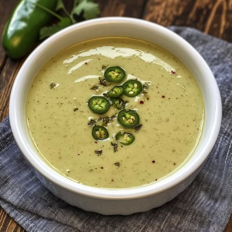 A bowl of creamy jalapeno sauce.
