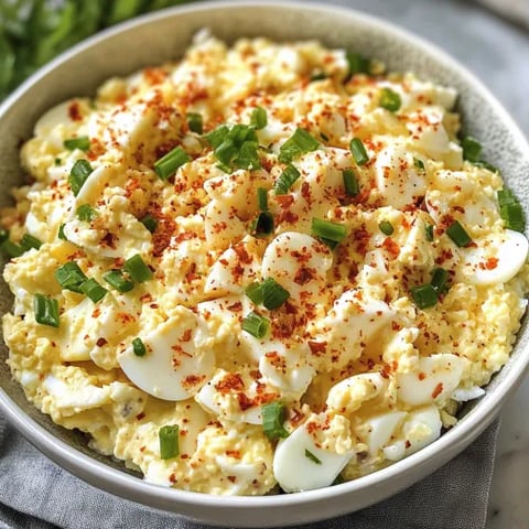 A bowl of simple cottage cheese egg salad.