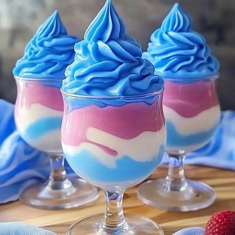 Trei pahare cu Kool-Aid bătut pe masă.