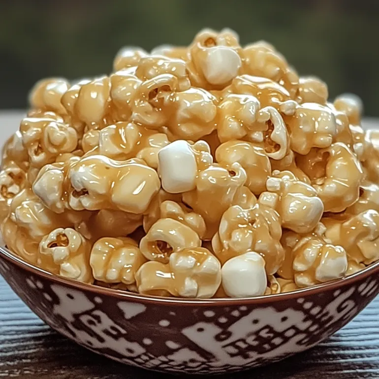 Un bol cu floricele caramel cu bezea.