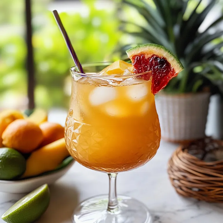 Un pahar cu Mai Tai făcut de Melissa.