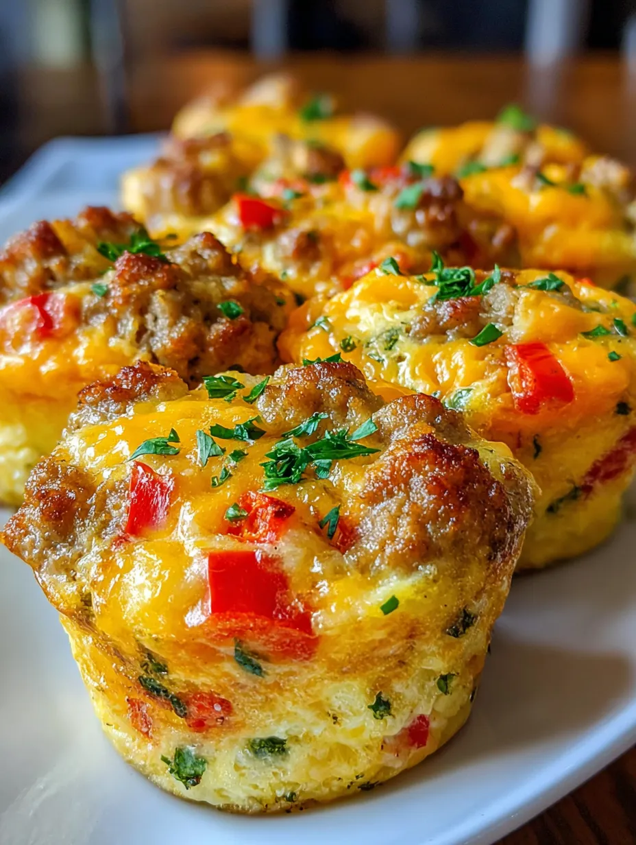 Savory Sausage Egg Bites.