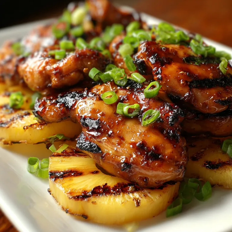 A plate of Huli Huli Chicken.