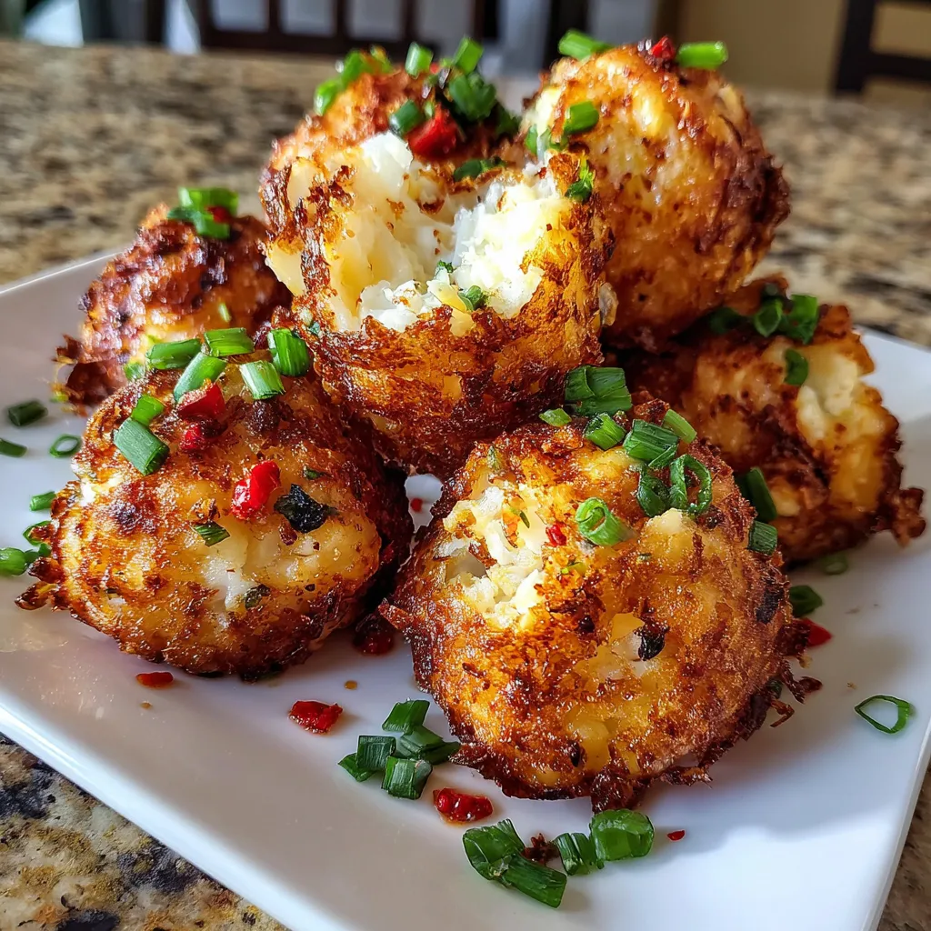 A plate of Crispy Crab Rangoon Bombs.
