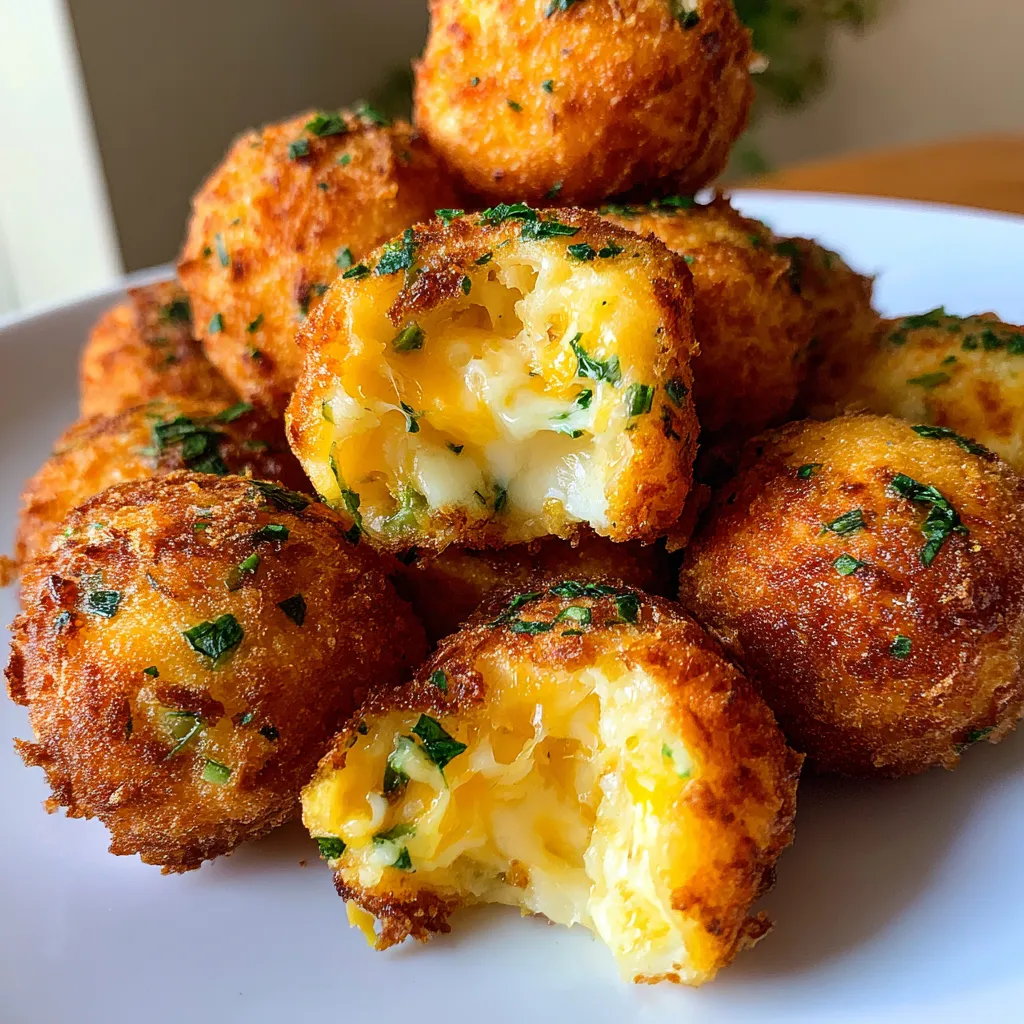 A plate of deep fried jalapeno cheese balls.